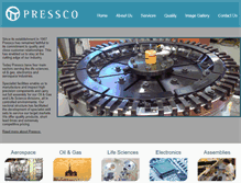Tablet Screenshot of pressco.ie